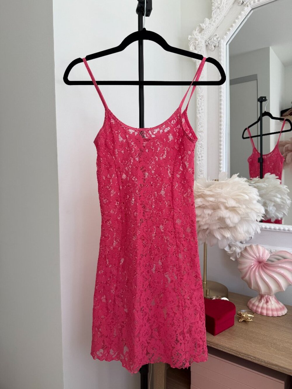 La Vie En Rose Pink Lace Nighty